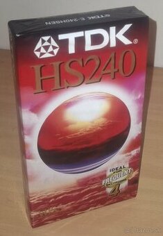 VHS Kazeta TDK HS240 / Nová Zabalená