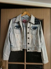 Riflova, dzinsova bunda USA punk style - 1