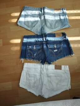 Hollister riflové kraťasy 3x