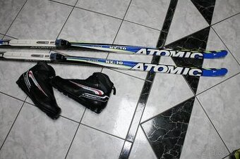 bežky Atomic 190 cm s viazaním Salomon SNS , topanky Tecno