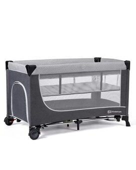 Cestovná postieľka KINDERKRAFT Leody Grey