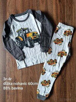 Dvojdielne pyžamo motív traktor