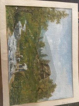 Predám starú olejomaľbu