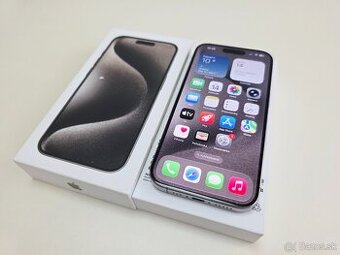 APPLE IPHONE 15 PRO 256GB NATURAL TITANIUM TOP STAV