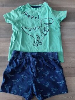 Letny set kratase & tricko v. 9-12 m