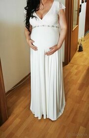 Tehotenské svadobné šaty Tiffany rose