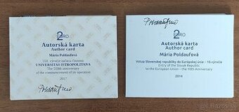 Autorské karty 2 eur
