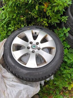 ALU sada 5x112 R16 gumy 205/55/16 Audi, VW, Škoda, Seat