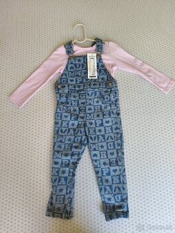 Dievčenské rifle na traky+tričko