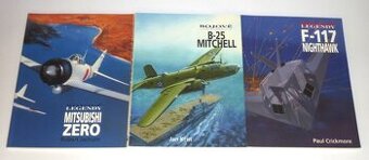 Predám knihy  Bojové legendy F-117,Zero  a  B-25