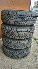 Zimné pneumatiky na plecháčoch - 185/65 R15, disk 5x112