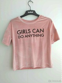 Dievčenské ružové tričko s krátkym rukávom (Tally Weijl) - 1