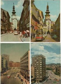 Staré farebné pohľadnice Bratislava - 1