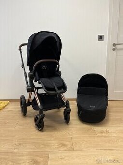 Cybex Priam Čierny - Deep Black Rosegold