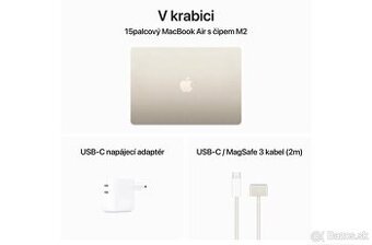 MacBook Air 15" M2 SK 16 GB 2023 Hviezdne biely