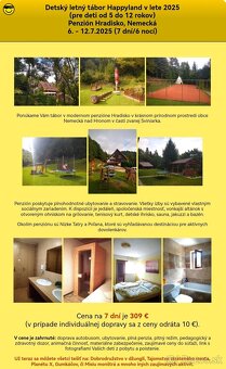 Letný pobytový tábor v Nízkych Tatrách 6.-12.7.