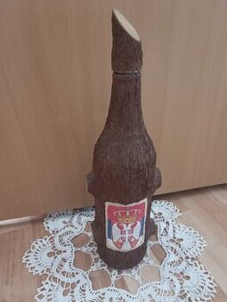 Fľaša - imitácia kôry stromu