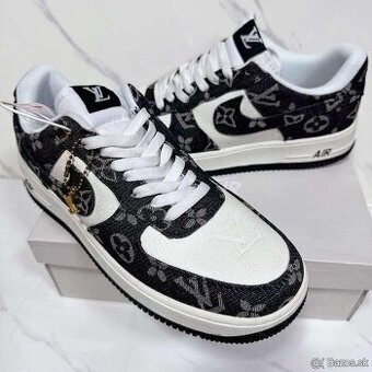 Nike Air Force x Louis Vuitton Čierne s bielim