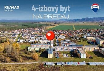 VÝNIMOČNÁ PONUKA - Na predaj 4-izbový byt v obci Rohožník