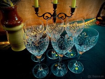 Bohemia kryštálové poháre na stopke