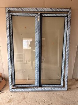 Balkónové dvere dvojkridlové Antracit