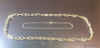 striebro 925 retiazka 42 cm naramok 21 cm