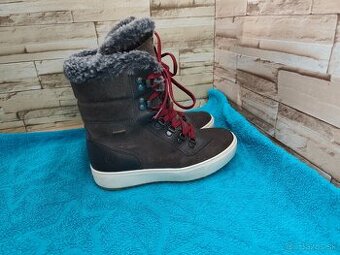 Weinbrenner 36 - dámske kožené zateplené topánky s membránou