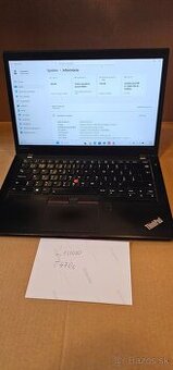 Lenovo T470s ,i5,12GB ram,256 GB HDD