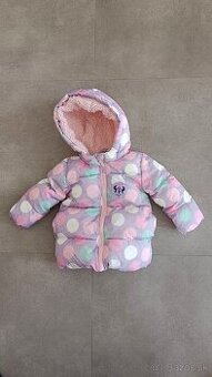Dievčenská zateplená bunda- veľkosť 80