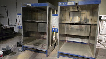 Lakovacie kabíny a vypalovacia plynová pec na práškové farby