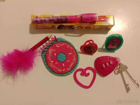 Barbie set - prsteň, špiónske pero, zápisník, fotorámik... - 1