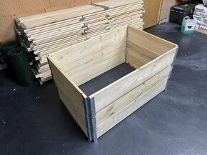 nové vyvýšené záhony z dreva 120x80x20
