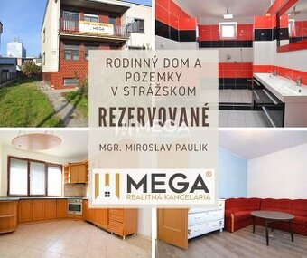 REZERVOVANÉ-PREDAJ RODINNÉHO DOMU v meste STRÁŽSKE