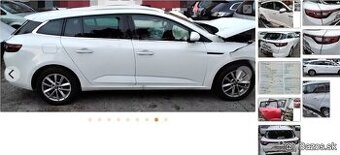 Renault Megane GRANDTOUR IV 2018 predám DVERE, ZADNÉ SVETLÁ,