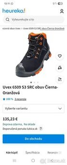 Pracovna obuv vysoka Uvex