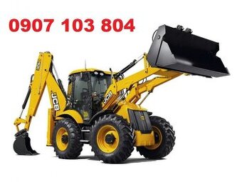 Zemné,výkopové,búracie práce traktorbagrom. JCB 4CX.