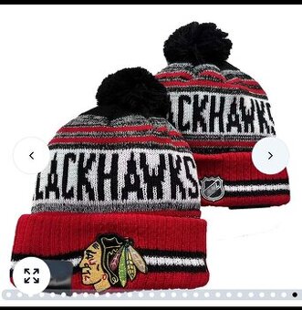 NHL zimná pletená čiapka Chicago blackhawks