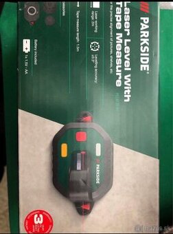 Laserová vodovaha s pásmom Parkside