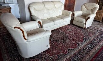 Luxusní italská kožená sedačka Nieri,3+1+1,5991