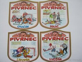 kompletní sbírka 30ks etiket PIVRNEC pivovar Most