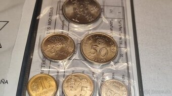 Sada oběžných mincí vydaná k MS ve fotbale 1982 Španělsko