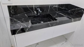 Dizajnové umývadlo vyrobené z dlažby, umývadlo z kachličiek