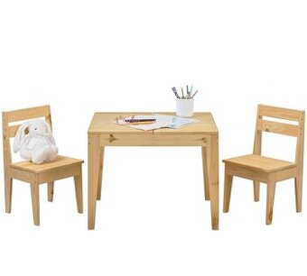 Stolík pre deti s 2 sedačkami