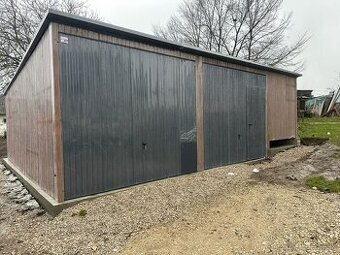 Plechová garáž 8x6m