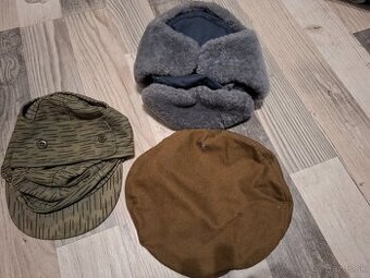 Stará vojenská čiapka - set 3ks