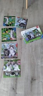 Puzzle mačky - tri rôzne puzzle