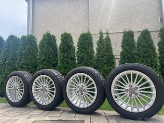 Letny komplet R17 5x112 OEM Audi A4 + 225/50 R17 Orium leto