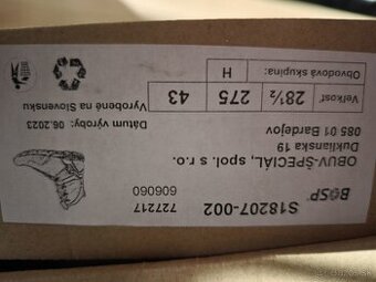 Predam kanady BOSP č 28,5/275/43 nenosené