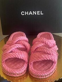 Luxusné krásne šlapky CHANEL velkosť 37/38 - 1