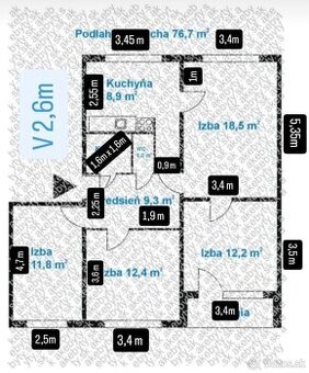 na prenájom 4-izbový byt na Lachovej ul